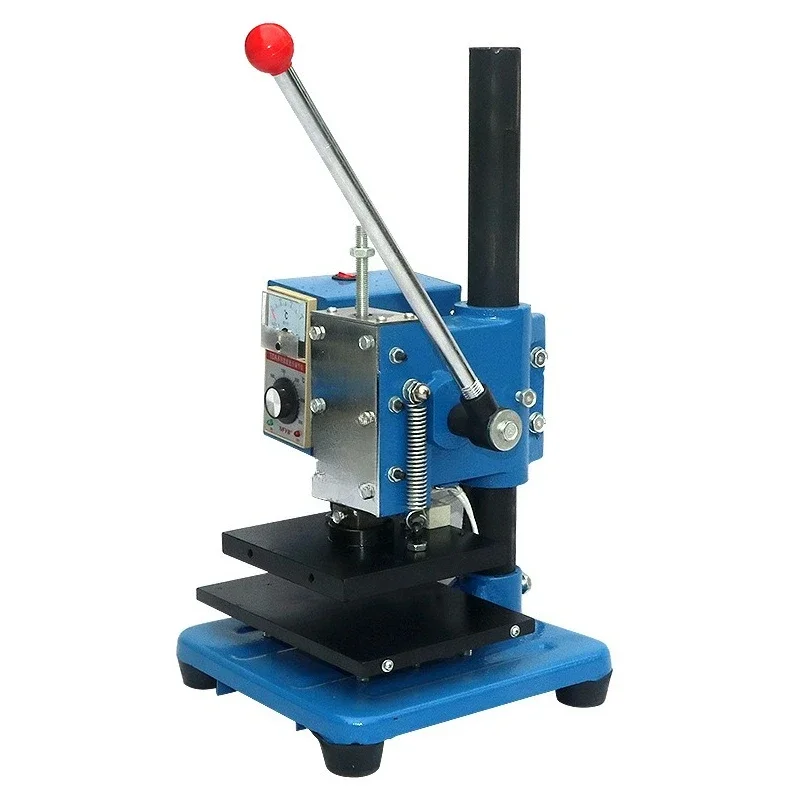 Manual hot stamping hot stamping machine double heating tube business card leather