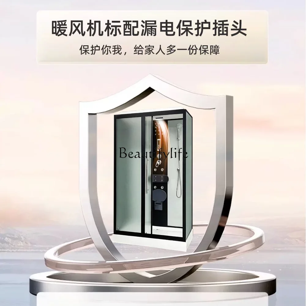 ls 04-*Integral shower room rectangular bathroom partition bathroom household integrated toilet closed