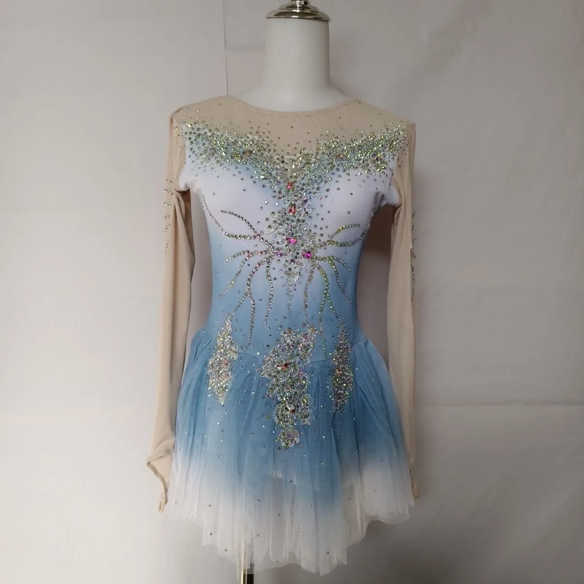 Figure Skating Performance Skirt Competition Costume Women's Child & Adult Performance and Grading Uniforms