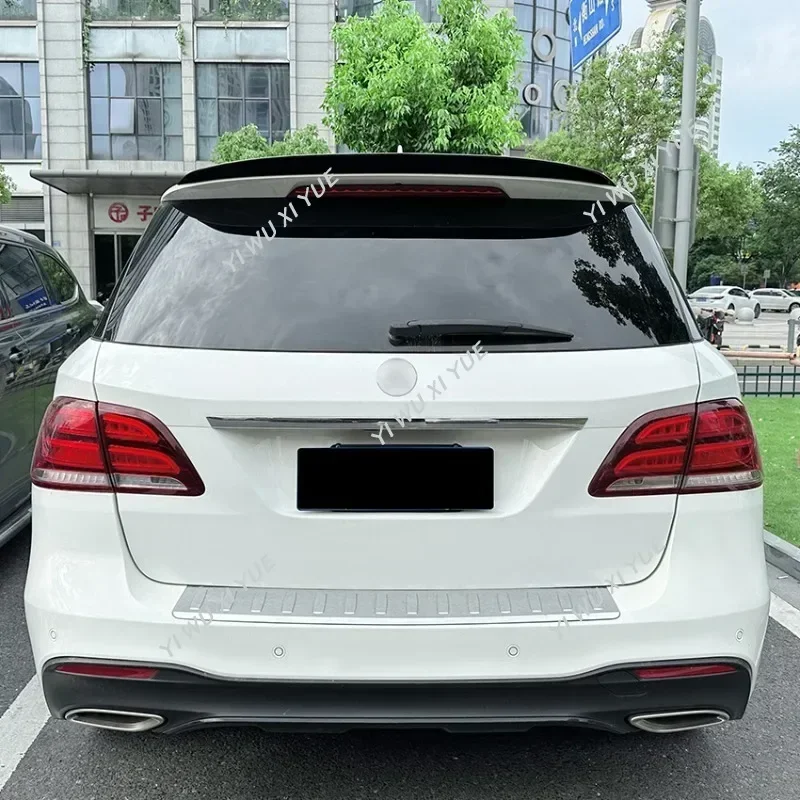 For Mercedes Benz W166 GLE W166 ML Class 350 400 450 500 43 63 AMG 2012-2018 Car Rear Trun Roof Lip Spoiler Wing Trims Tail Wing