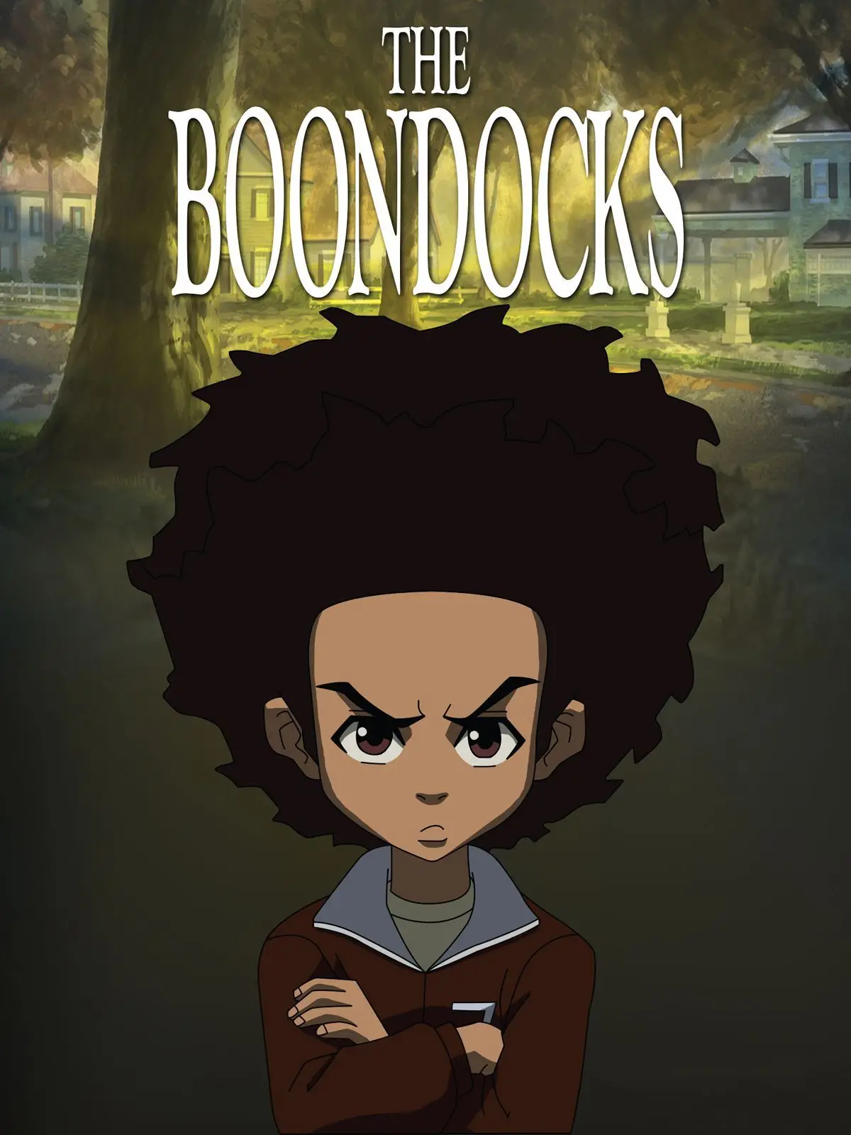 

Аниме художественная картина Boondocks, Шелковый плакат, домашний Настенный декор