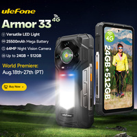 【World Premiere】Ulefone Armor 33 4G Rugged Phone 25500 mAh 512GB ROM Up to 24GB RAM 120Hz 6.59\