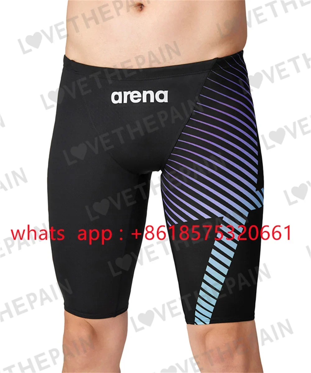 Summer Men's Swim Jammer Endurance Athletic Training Swimsuit Beach Swimming Trunks For Swimwear Jammers Tight Surf Shorts
