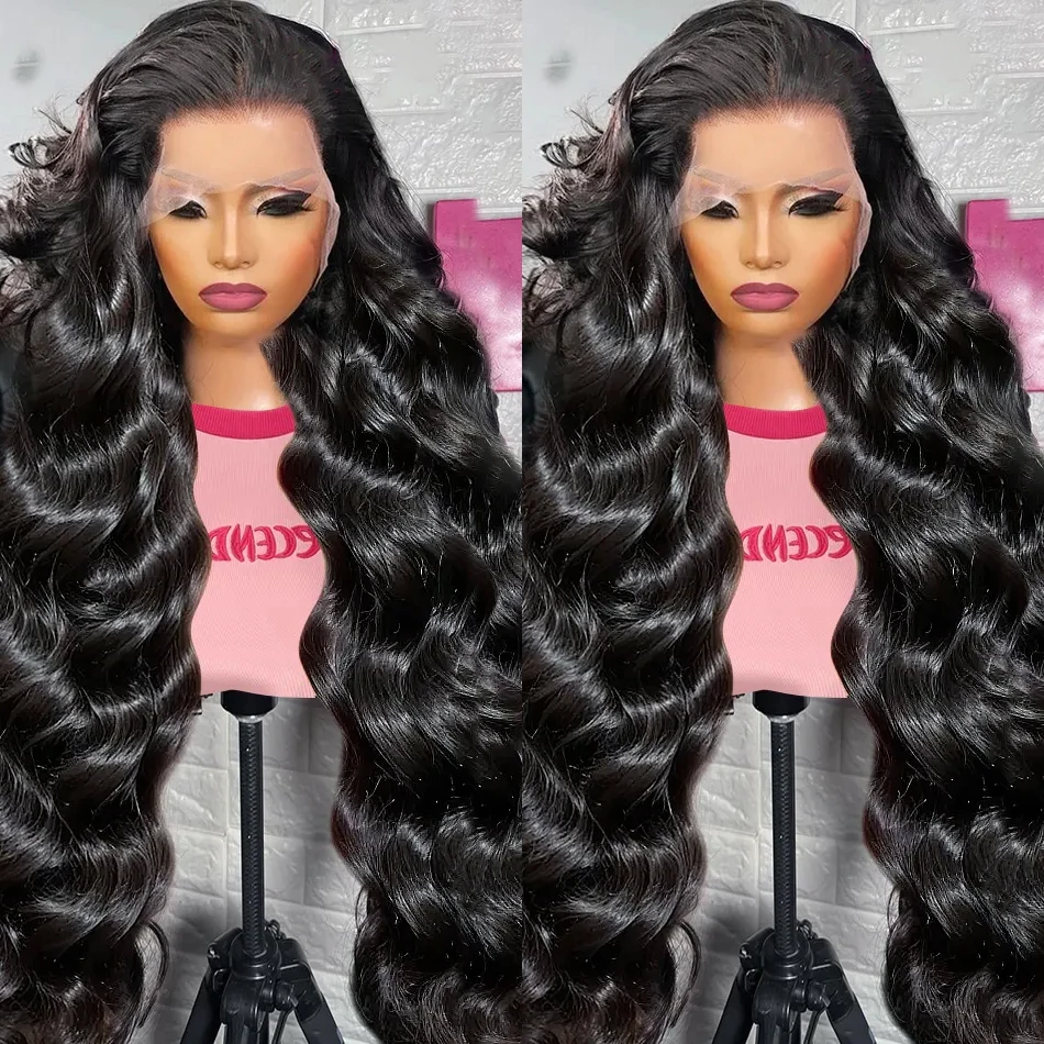 HD 13x6 Lace Front Human Hair Wigs 40 Inches Transparent Body Wave 5x5 Glueless Ready To Wear 13x4 Lace Frontal Wig