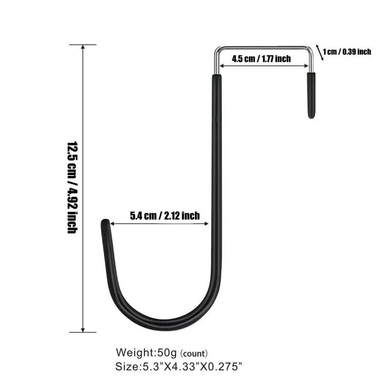6pcs J-Shaped Hook Adopts A Minimalist Design,Perfectly Adapts To All Kinds Of Home Scenes,And Easily Hangs Umbrellas,Backpacks