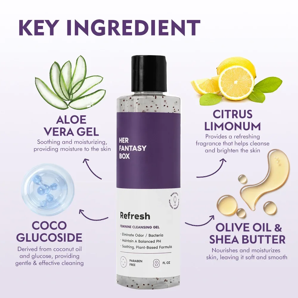 غسول الجسم الأنثوي الطبيعي من RefreshPH يترك وينعش العناية الشخصية اللطيفة #2