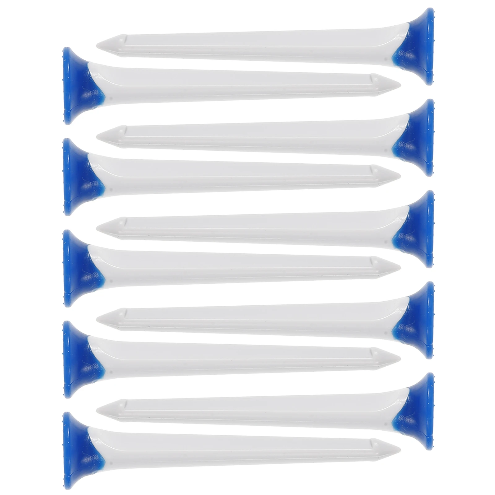 

10pcs Plastic Tees Durable Tpe Material Funny Creative Design Ball Holder Training Aid Indoor Outdoor Golf Accessories
