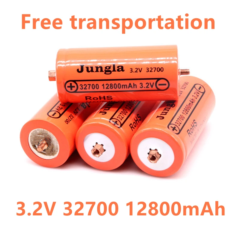 10PCS 100%Original 32700 12800mAh 3.2V lifepo4 Rechargeable Battery Professional Lithium Iron Phosphate Power Battery with screw