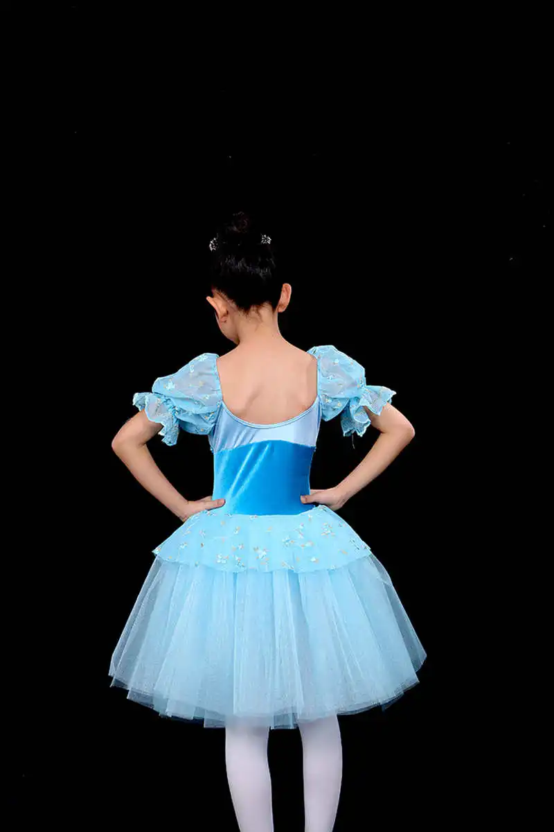 Professional jazz Latin dance costume in velvet style for performance dresses