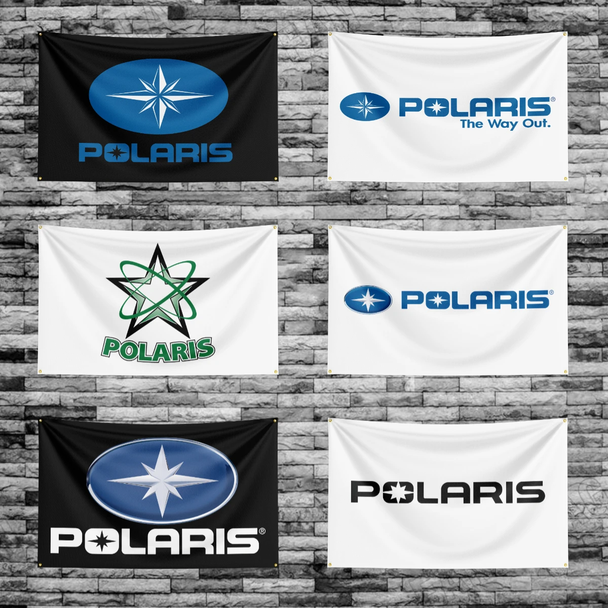 3x5 Ft Polaris Racing Flag Polyester Printed Cars Flags Banner Tapestry for Room Garage Decor