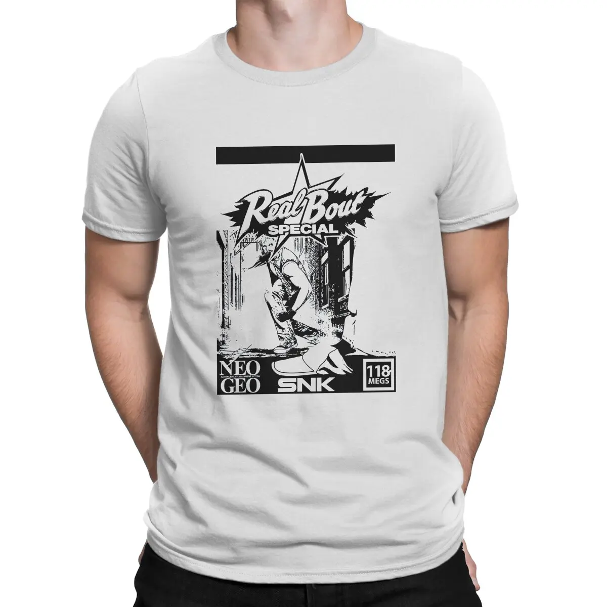 Metal Slug Game Real Bout Special Neo Geo SNK T Shirt Goth Men Tees Summer Clothing Polyester O-Neck TShirt