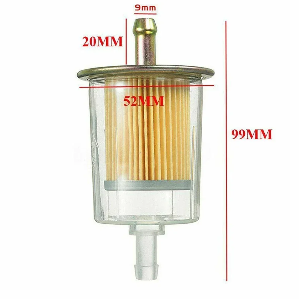 9mm Fuel Filters Industrial Motorcycle Universal RV Inline Gas Fuel Line Large For All Kinds Of Garden Tools Scooters Motorcycle