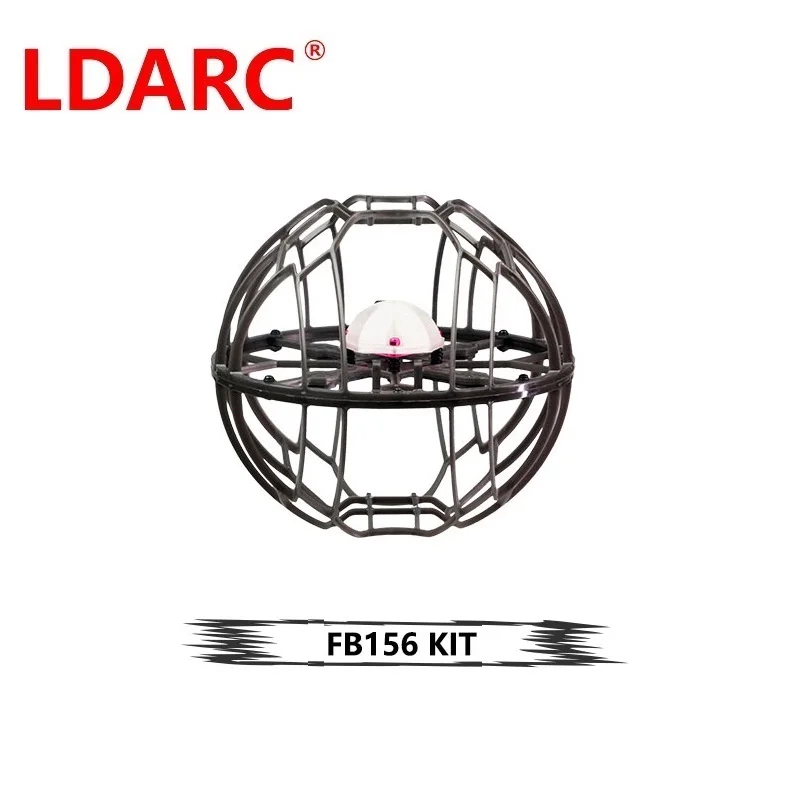 LDARC FB156 Flyball KIT Droneball Drone piłka nożna rama ochronna klatka w/ Taillight