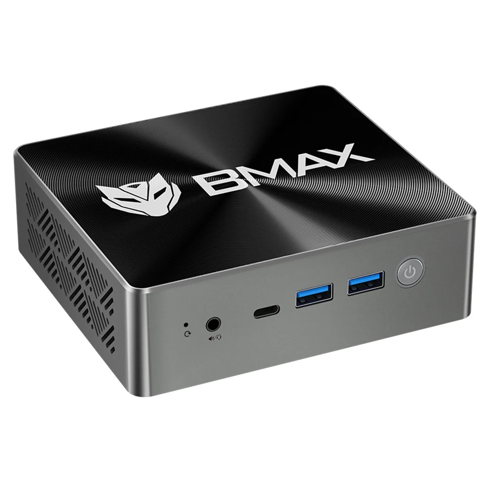 Мини-ПК BMAX B8 Plus, Intel Core i5-12600H 12 ядер макс. 4,5 ГГц, 24 ГБ LPDDR5 ОЗУ 512 Гб SSD, 2,4/5 ГГц WiFi Bluetooth 5,0