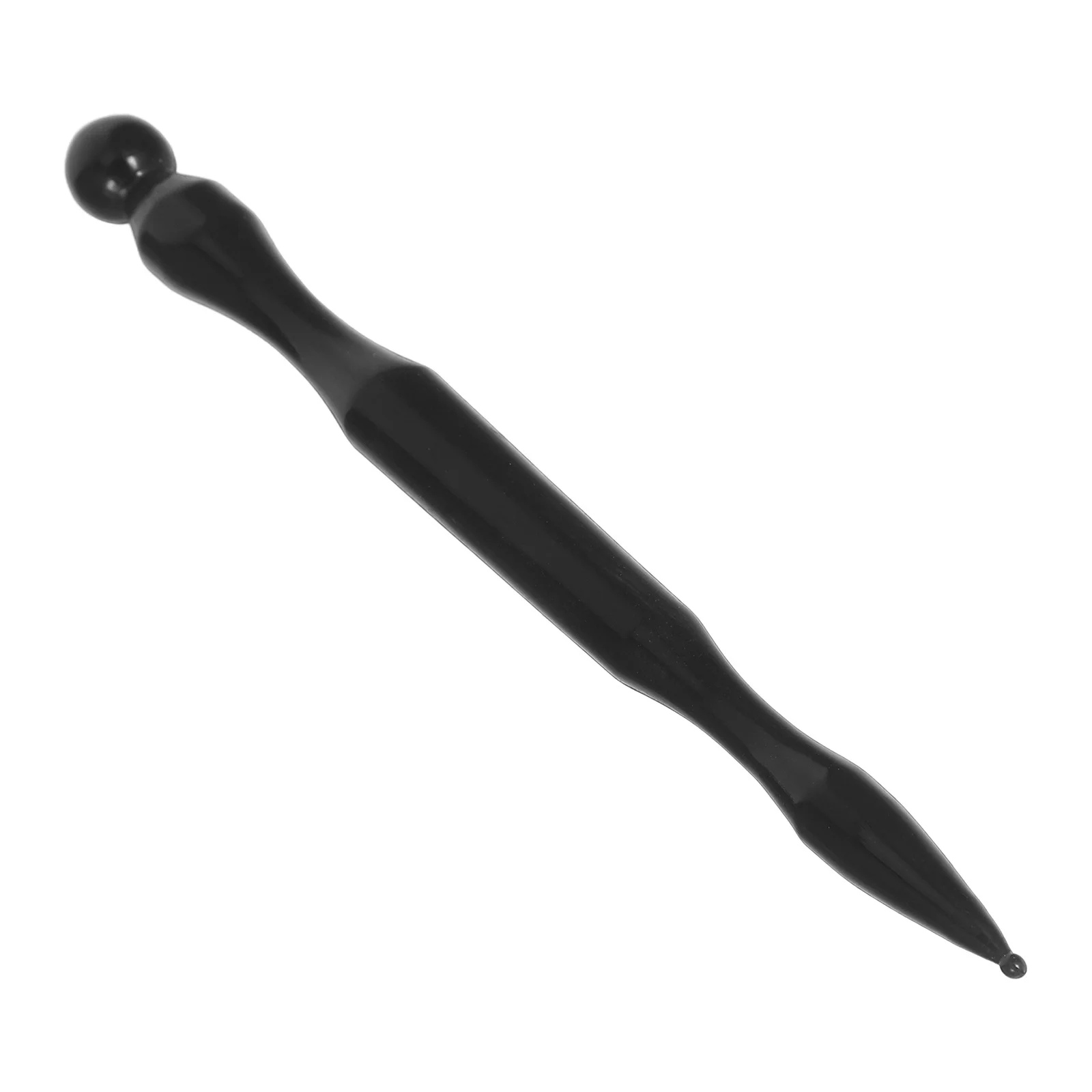 

Dual Head Ear Massage Stick Natural Buffalo Horn Facial Acupressure Reflexology Tool Deep Tissue Relaxing Massage Pen