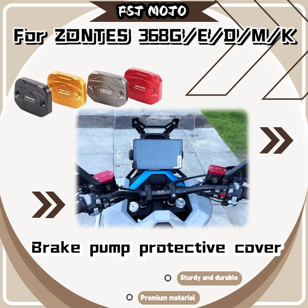 For ZONTES 368G/E/D/M/K CNC Front Brake Master Cylinder Cover Oil Pot Decor Protector Cap Scooter Modified Accessories