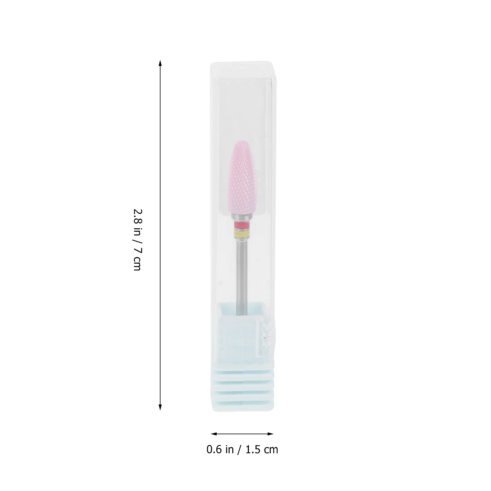 Testa di molatura per unghie in ceramica in acciaio inossidabile per strumento di lucidatura per trapano per manicure Forniture per nail art Accessorio per smerigliatrice per manicure