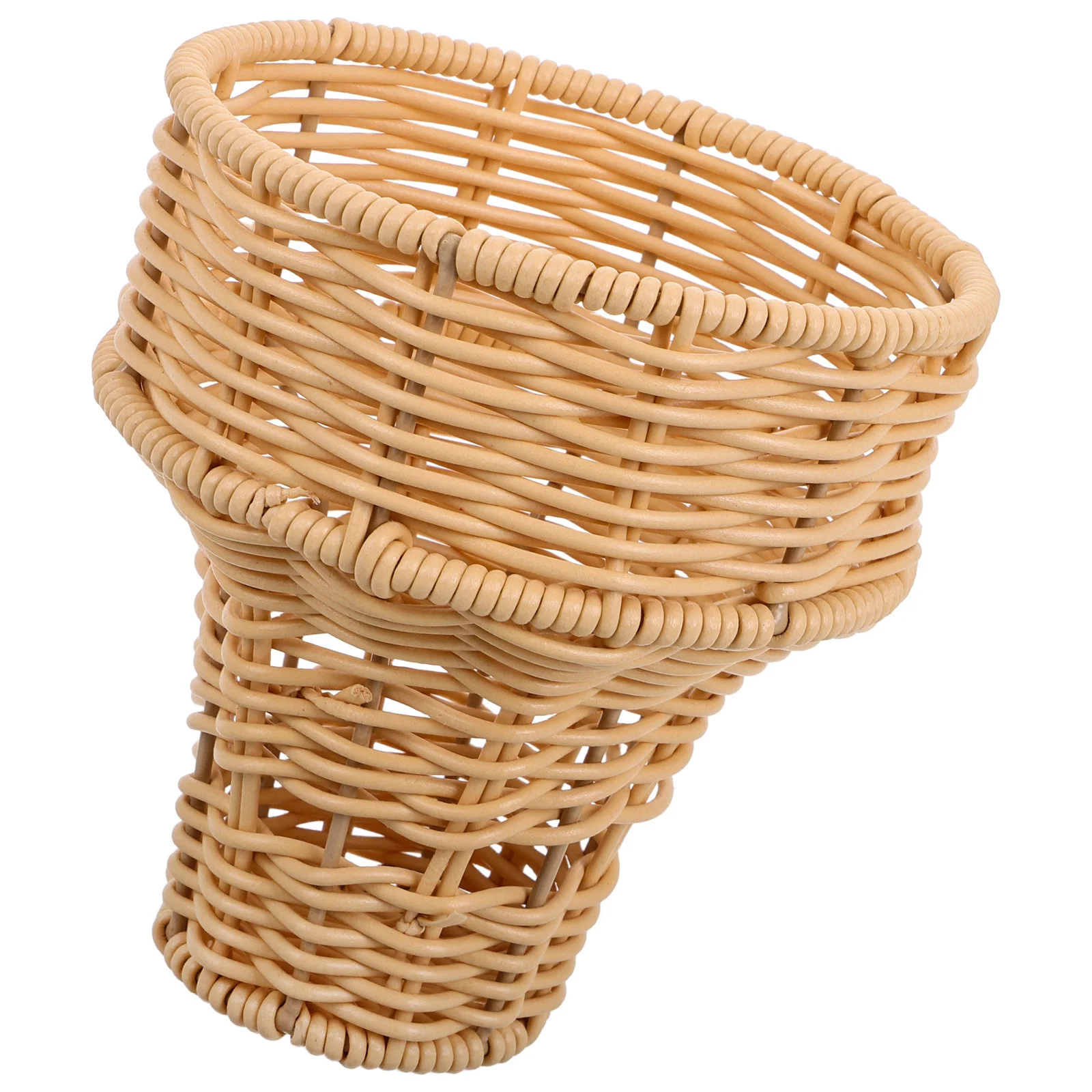 

Small Bouquet Basket Imitation Wicker Flower Arrangement Holder For Wedding Valentine Gift Boho Decor Rustic Floral