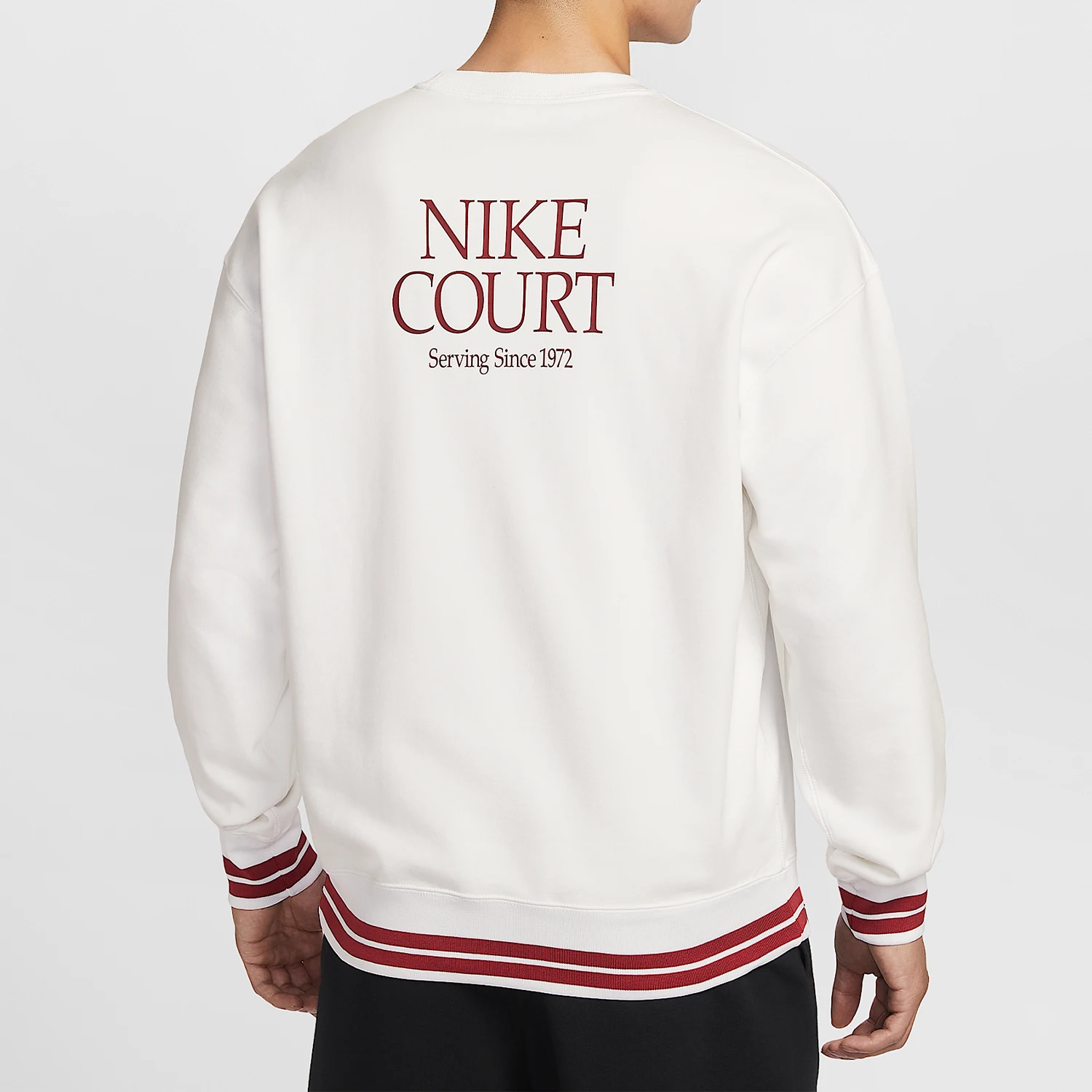Nike Authentic Court Men's Round Neck Pullover Knit Sports Daily Hoodie IQ3972-100