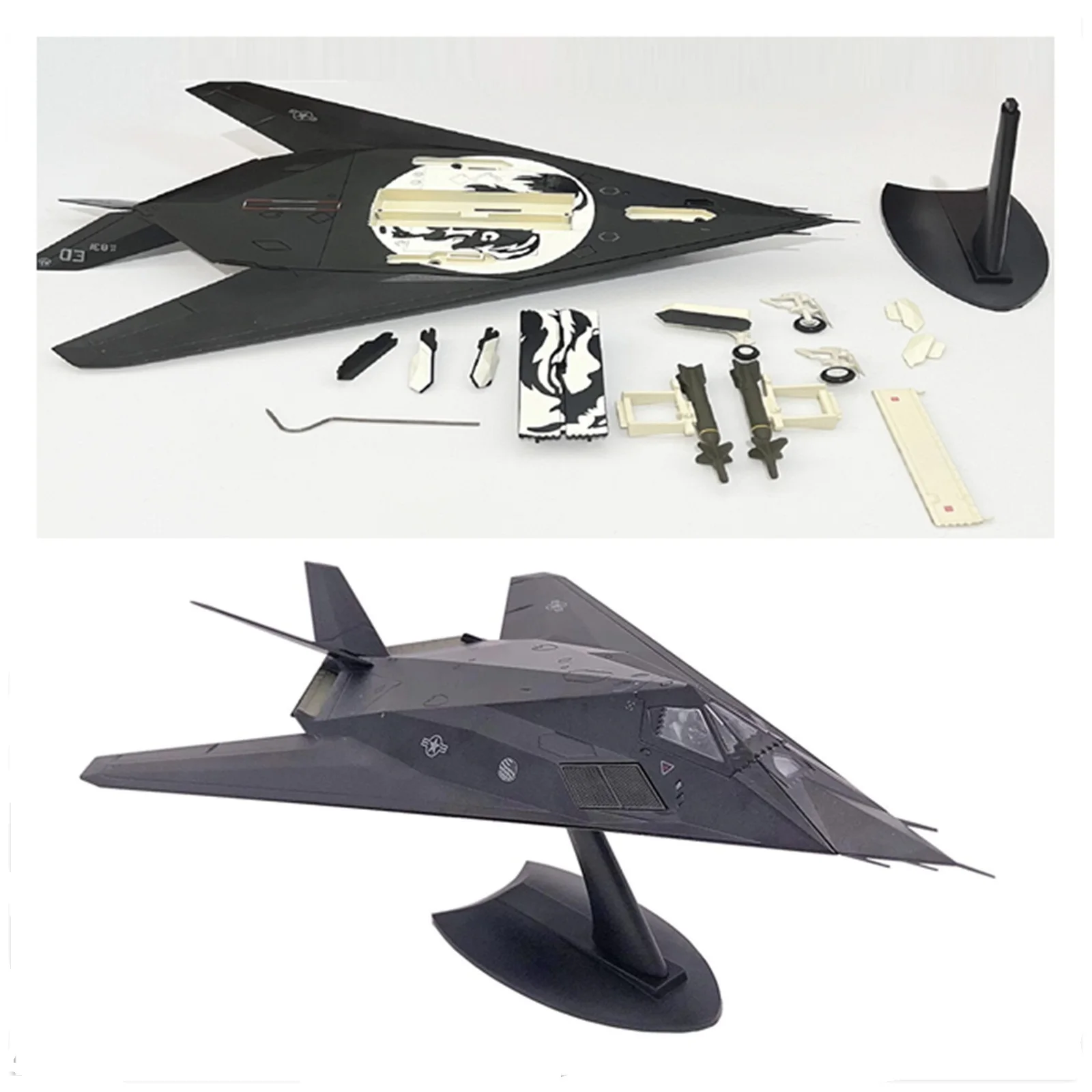 

1 шт. литой под давлением сплав масштаб 1/72 F-117 атака Nighthawk истребитель модели самолетов игрушки военный самолет авиационная модель для коллекции