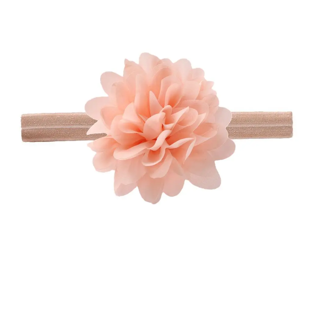 10cm baby Headband Chiffon Flowers Elastic hair band  Boutique DIY Flower baby Girls headwear Children Hair Accessories