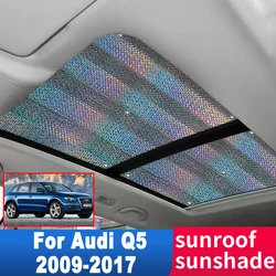 Auto Sunroof Sunshade for Audi Q5 8R 2017-2009 2010 2011 2012 2013 2014 Car Accessorie Roof Sunscreen Heat Insulation Windscreen