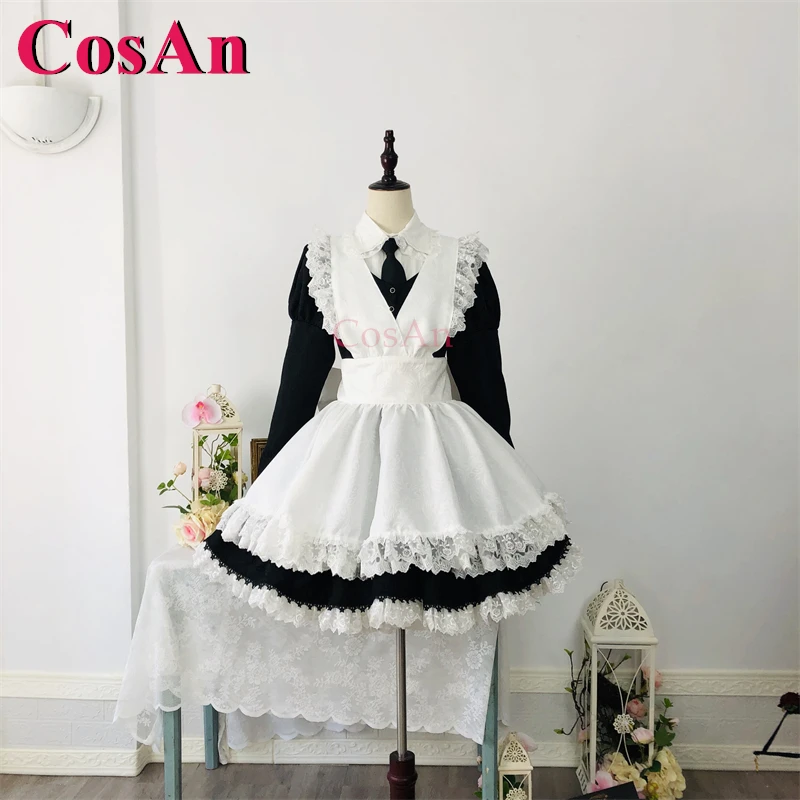 

CosAn【Customized】Hot Game ZONE-00 Yuzhi Cosplay Costumes Fashion Gorgeous Sweet Maid Dress Halloween Party Role Play Clothing