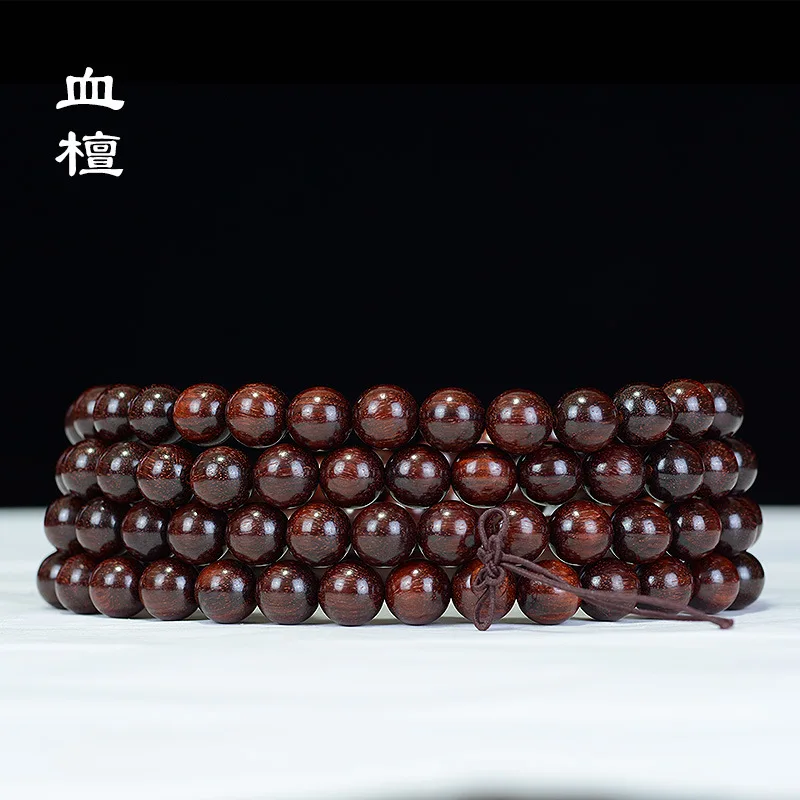 Zambia lobular rosewood bracelet 108 beads Venus old material blood sandalwood rosewood beads High end cultural toys bracelet