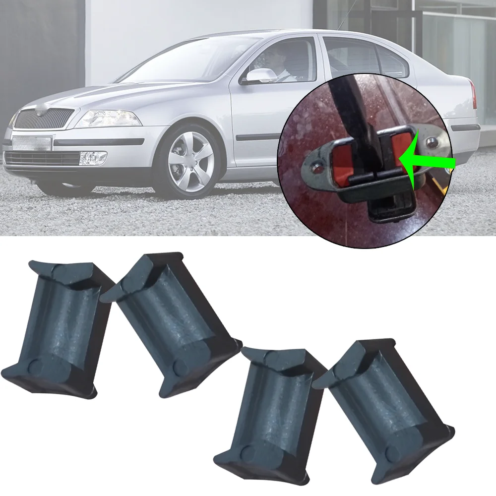 

4X Car Door Check Strap Repair Kit Stopper Damping Clip For Skoda Octavia A5 Mk2 1Z 2004 2005 2006 - 2013 Suitable for all doors