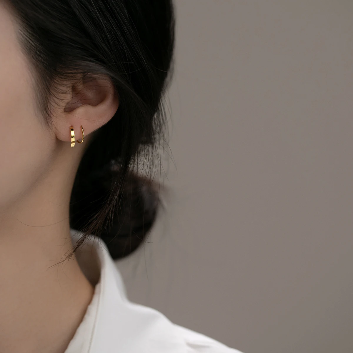 Modian autentyczne 925 srebro geometryczny kształt fali stadniny kolczyk dla kobiet Korea styl kolczyki do uszu Fine Jewelry akcesoria — zdjęcie 3