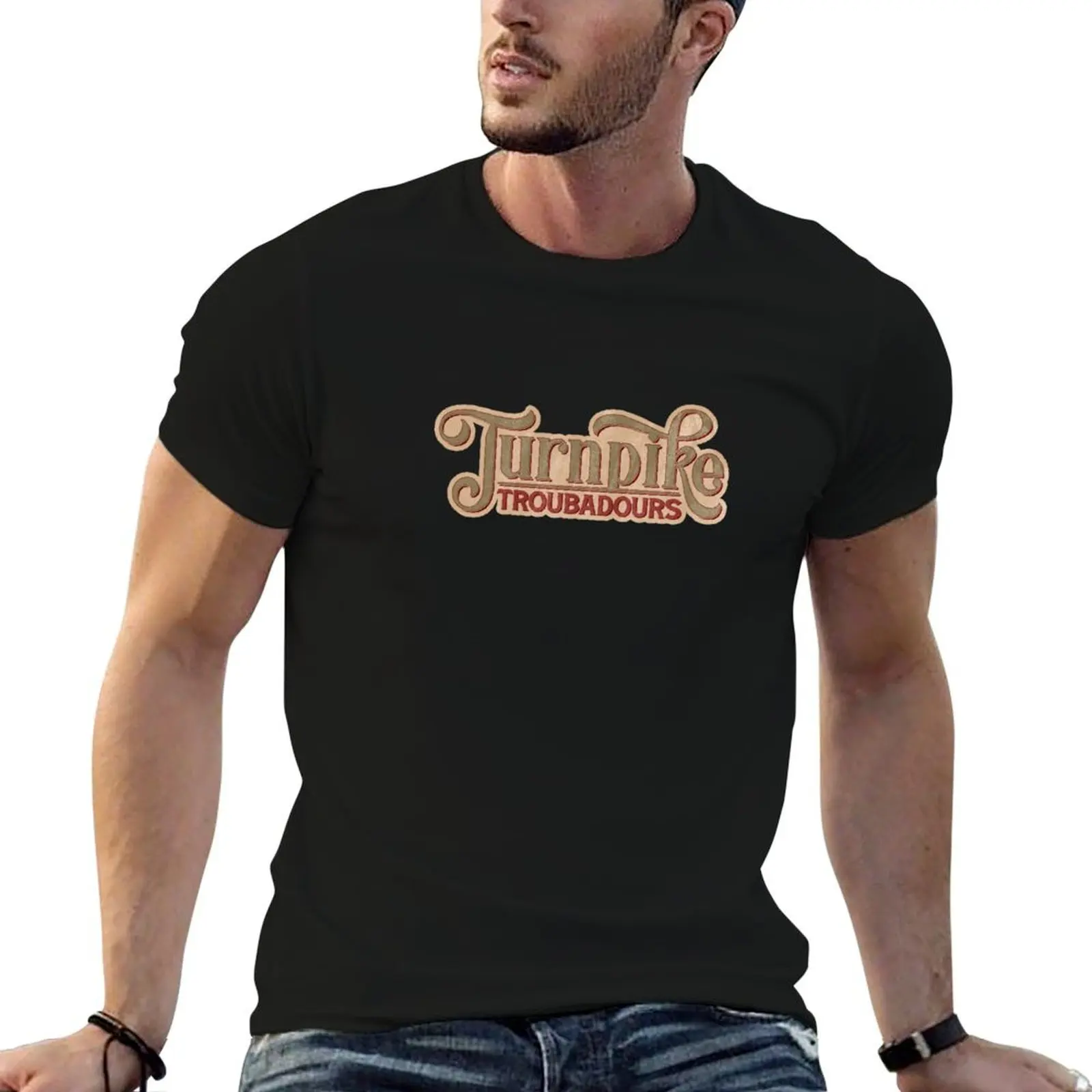 

for shirt printed t Troubadours T-Shirt for man 100 Turnpike man cotton t percent shirts