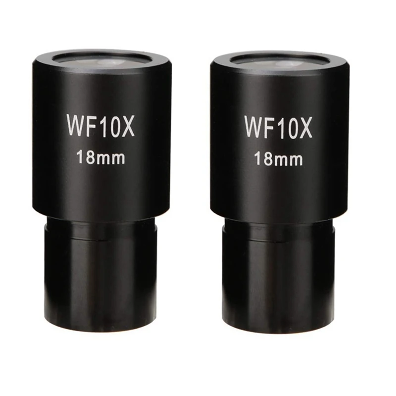 

New 2 PCS WF10X Widefield Eyepiece Biological Microscope Optical Lens Eyepiece Wide Angle 23.2Mm Mounting Size