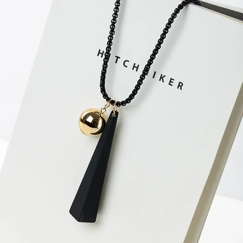 Korea Vintage Tassel Long Sweater Chain Necklace For Women Jewelry Accessories Bohemian Geometric Circle Round