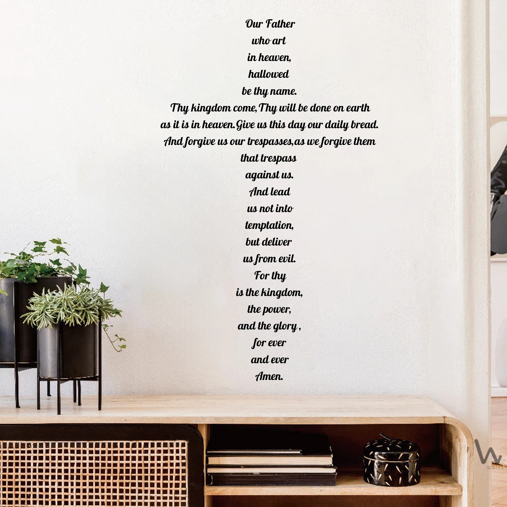 المسيحية صلاة الرب من التوبة الشكر نشر الإيمان المسيحي مناسبة لباب غرفة النوم وغرفة المعيشة