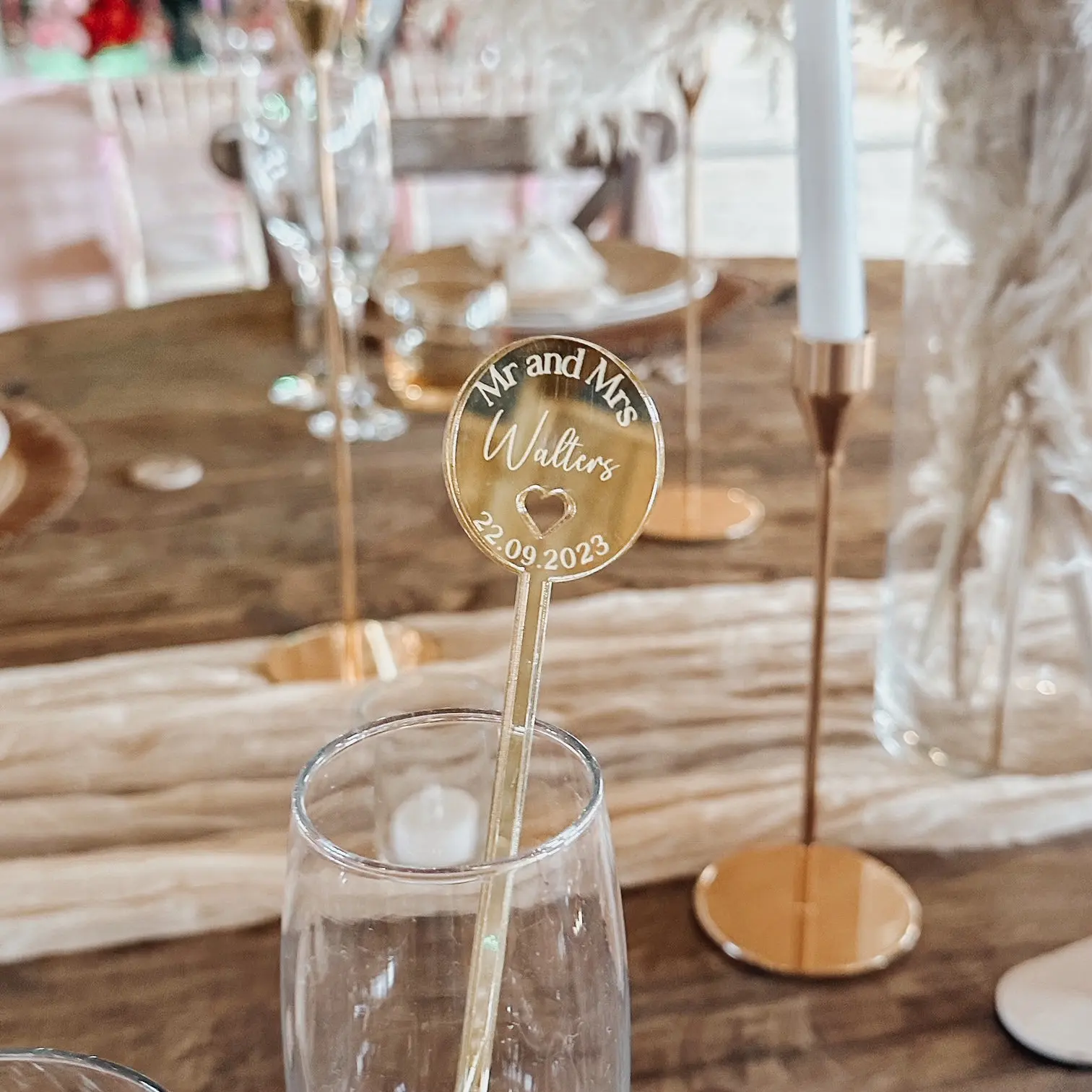 

10/30/50Pcs Luxury Personalised Wedding Drinks Stirrer,Charms,Cocktails,Events Décor,Wedding Décor,Bar,Party Accessories