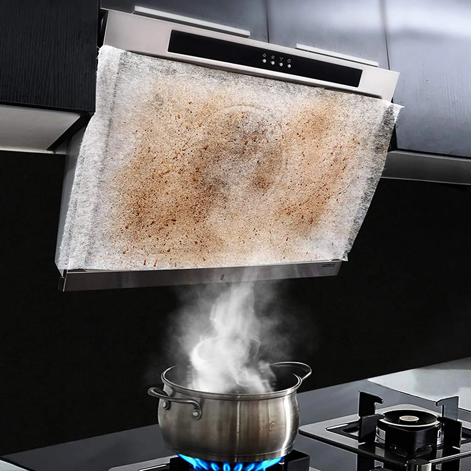 Grease Filter Paper Carbon Non-woven Oil Fume Oil Absorption Filter Membrane Universal Range Hood Range Hood Kitchen Tools