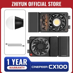 ZHIYUN Official CINEPEER CX100 100W Handheld Led COB Light 2700K 6200K Pocket Video Light Photo Fill Light Photography Lighting