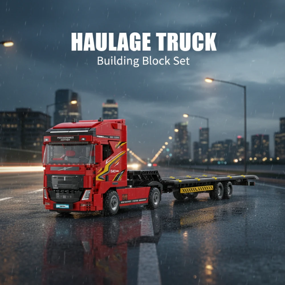 

Heavy-Duty Truck Aesthetic Building Block Set for Adults Elegant Home Office Decor Ornament Premium Holiday Gift