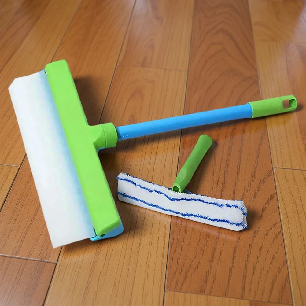 

Window Squeegee Kit Microfiber Scrubber Window Cleaner Complete Glass Cleaning Set for Shower Mirror Door Car Cleaning