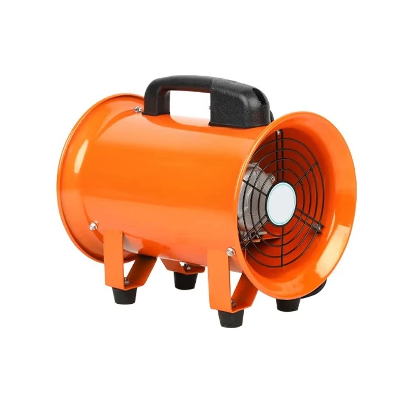 Portable Axial Flow Fan 220V 8'' Mobile Exhaust Fan Exhaust Blower High Speed Painting Industrial Ventilation Equipment Fan