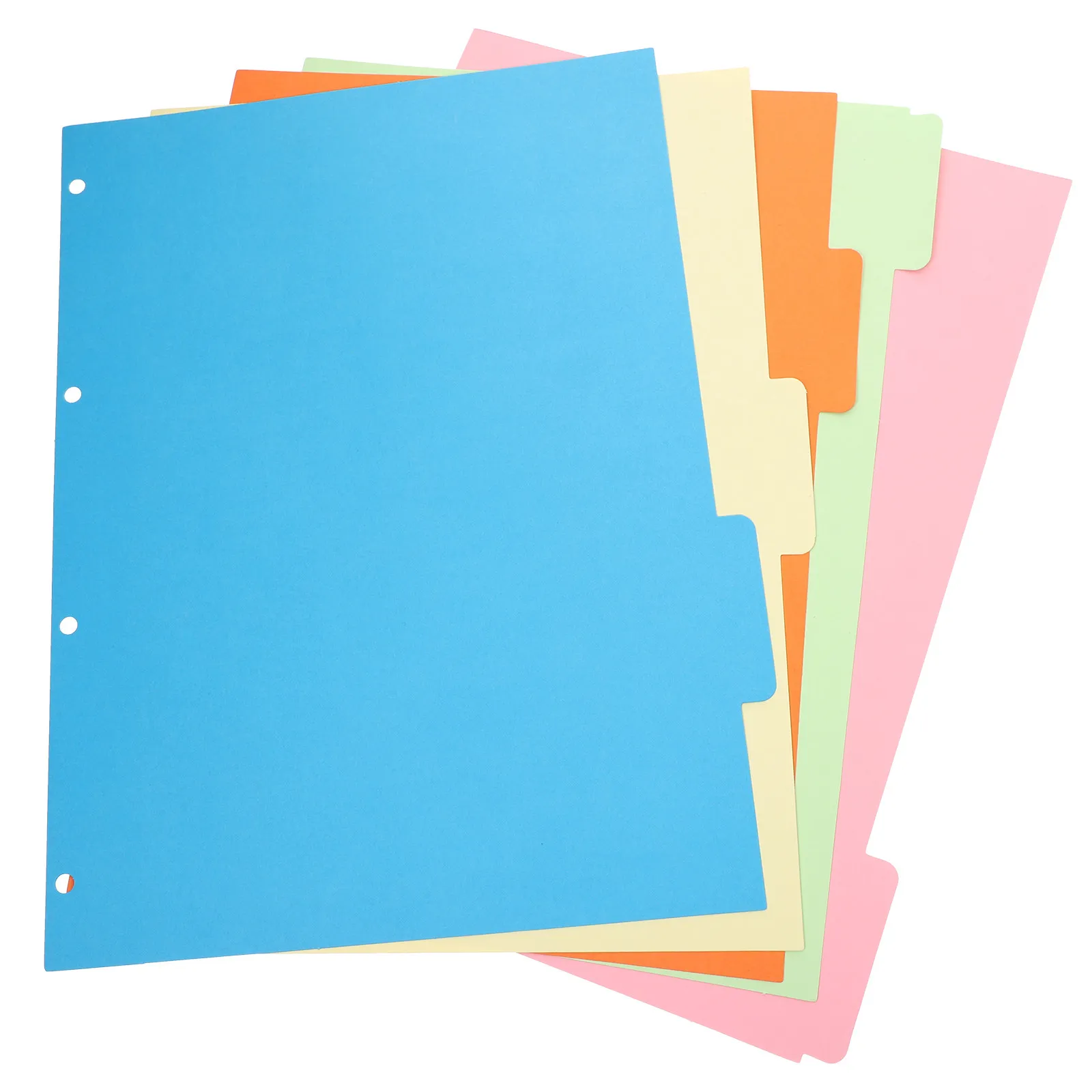 

10Pcs Colorful Index Page Divider Binder Dividers Writable Tabs for Document Separating Filing Planners Binder Dividers