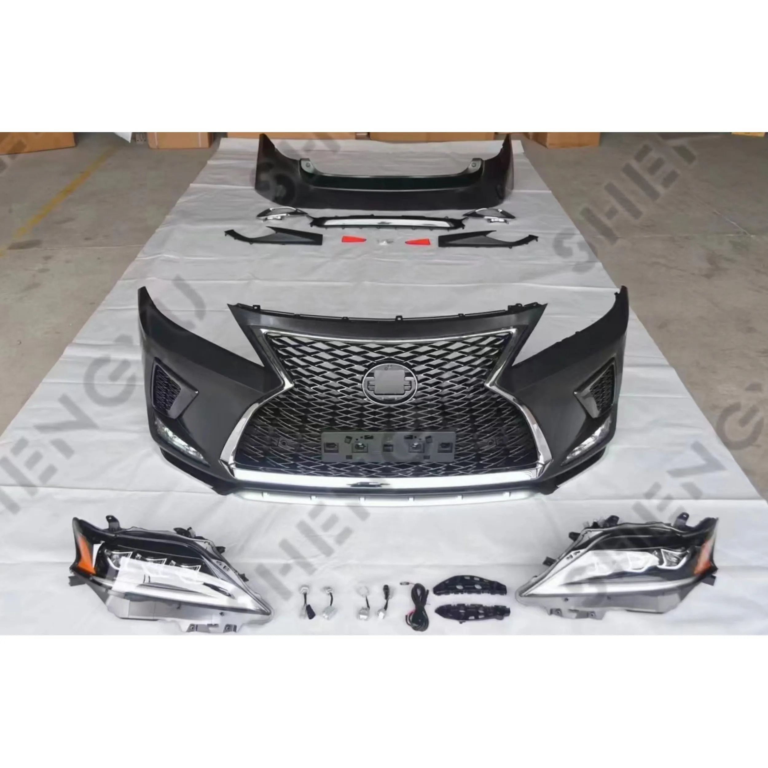 

Body kit for Lexus RX350 2009-2015 change to 2021 new style include front and rear bumper with grille headlight taillight