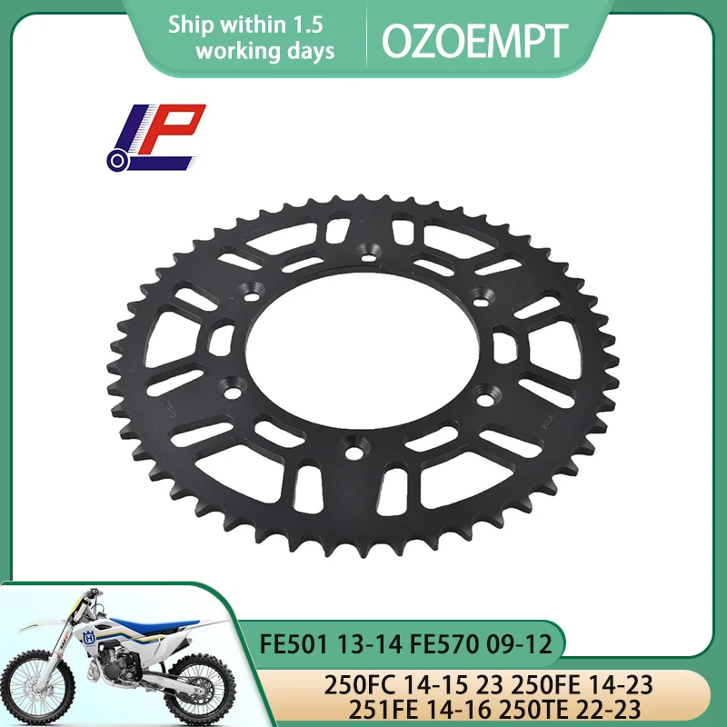 

OZOEMPT 520-52T Motorcycle Rear Sprocket Apply to FE501 13-14 FE570 09-12 250FC 14-15 23 250FE 14-23 251FE 14-16 250TE 22-23