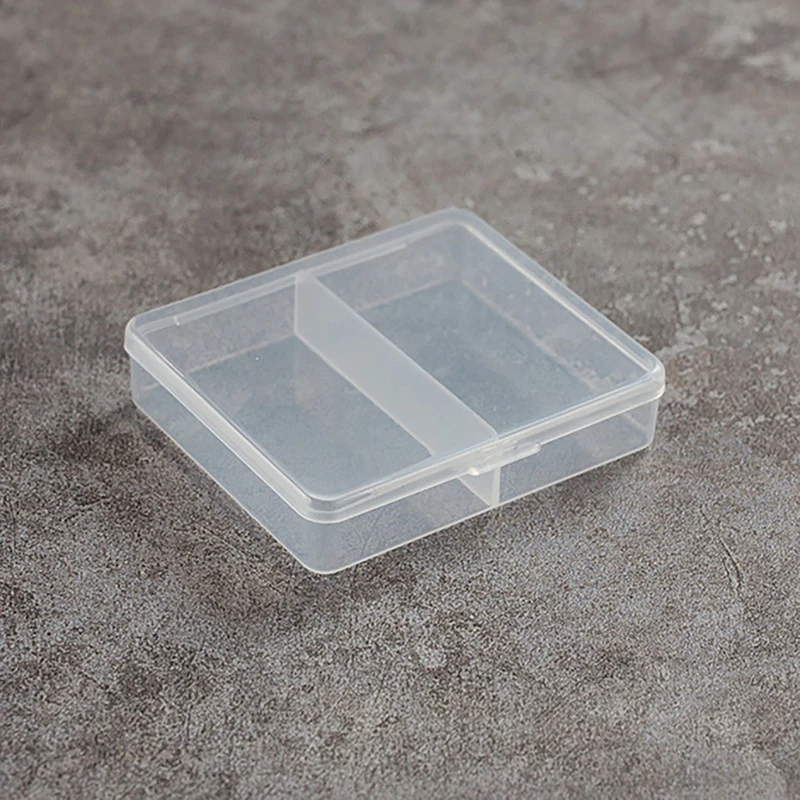 Square Plastic Transparent Storage Box Small Items Sundries Organizer Case Jewelry Beads Container Box Tools Accessories