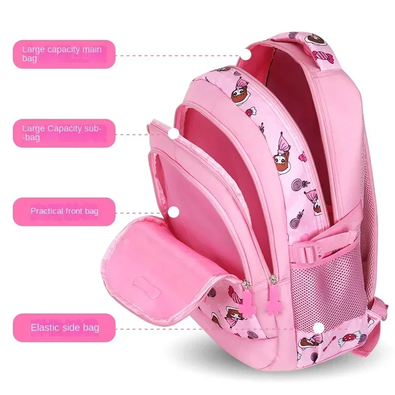 School Shoulder Bag Designer Ventilation Light Wear-resisting High-capacity Backpack Spinal Protection Fashion Trends Cute Child