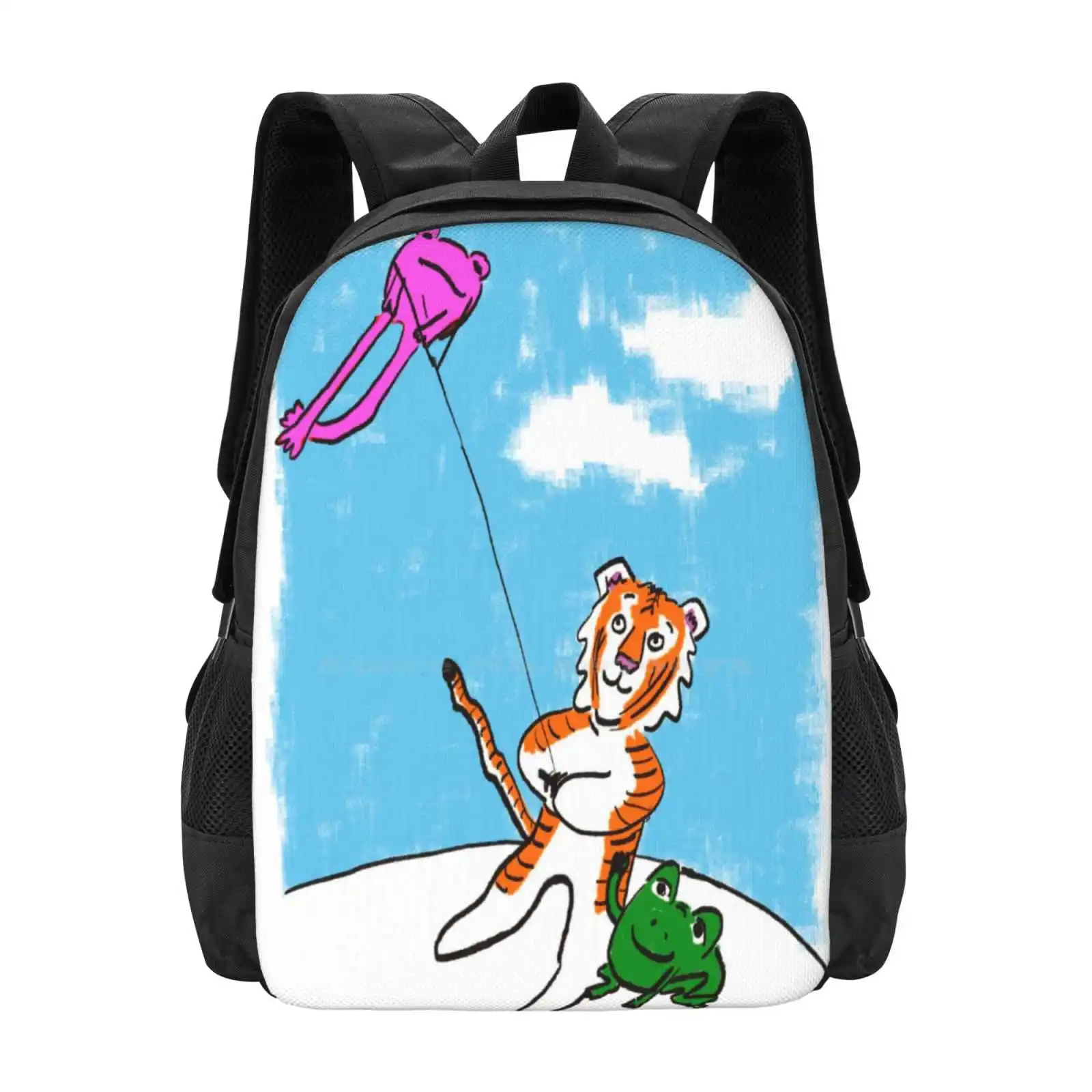 Apex The Kite Flyer Hot Sale Schoolbag Backpack Fashion Bags Frog Fly A Kite Flying A Kite Tigers Apex And Friends Apex The