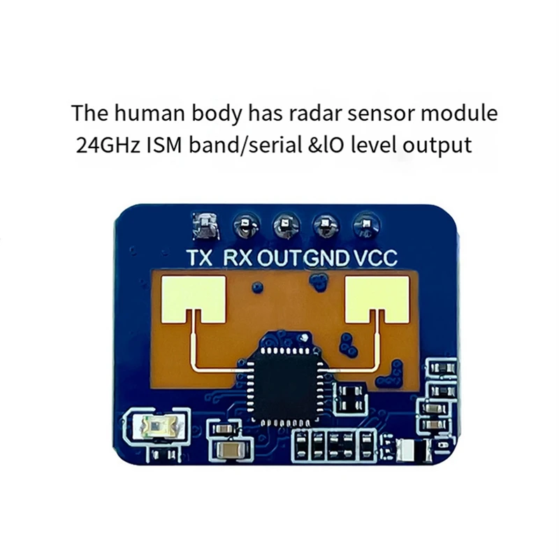 Módulo de detección de movimiento de Sensor de Radar de presencia humana, 2X 24G Mmwave LD2410C