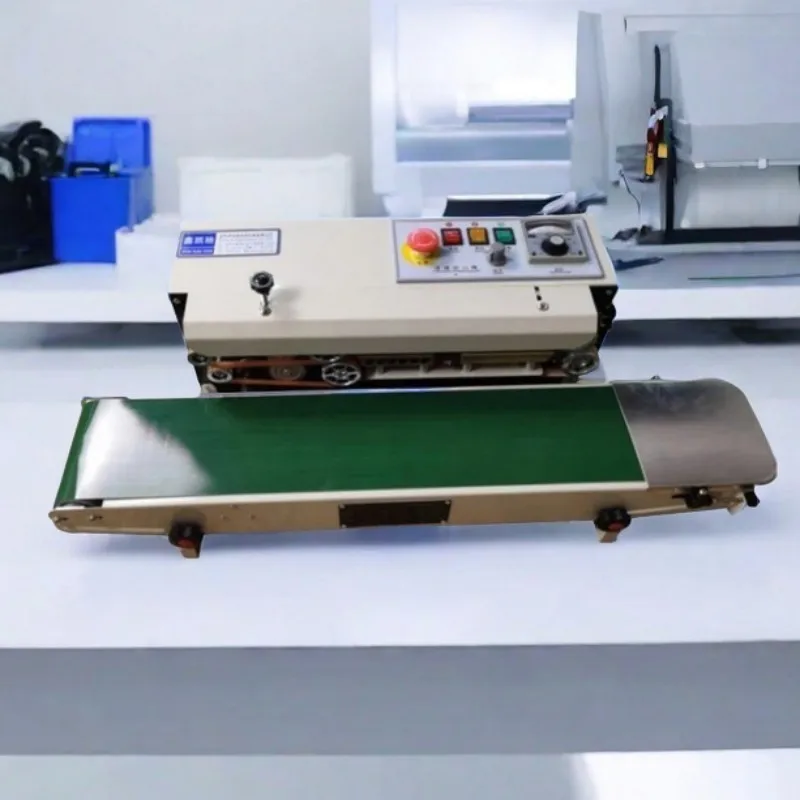 

FR-770 Automatic Horizontal Continuous Plastic Bag Band Sealing Machine Temperature Control Sealer for Product Packaging