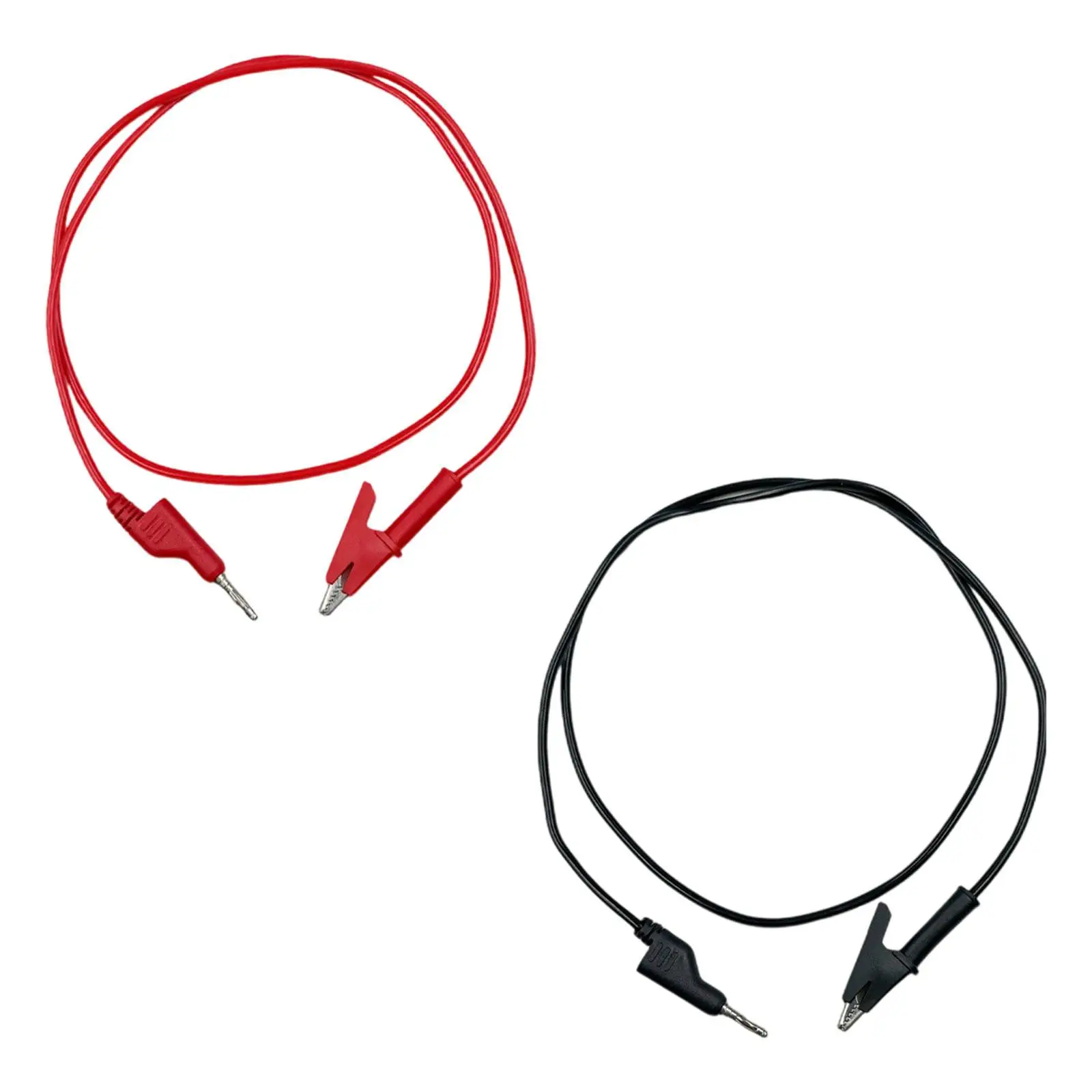 

Banana Plug to Alligator Clip Test Lead Circuit Assembly Versatile Electrical Testing Flexible Multimeter Testing Cable 1M