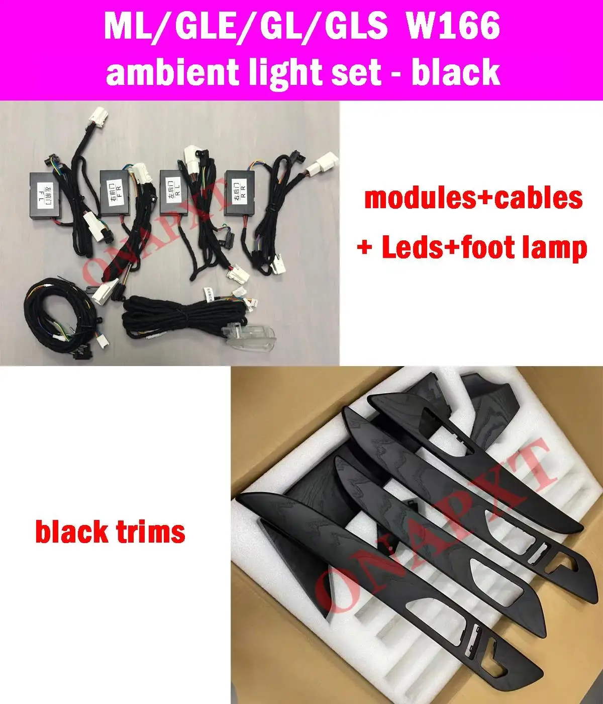 Für Benz ml/gl/gle/gls/cls/e/s w166 w292 x166 w218 w212 w221 LED Bo Hochtöner Umgebungs licht Upgrade Atmosphäre Lampe Update-Set